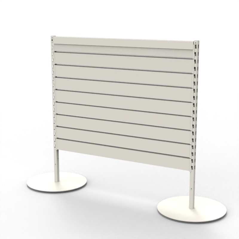 Start Bay Queue Gondola W1200xH1200 Slat Wall Pearl White RFA
