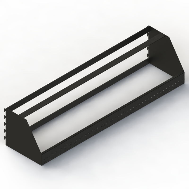 Waterfall Fixture Display Waterfall Apparel Display | Matte Black