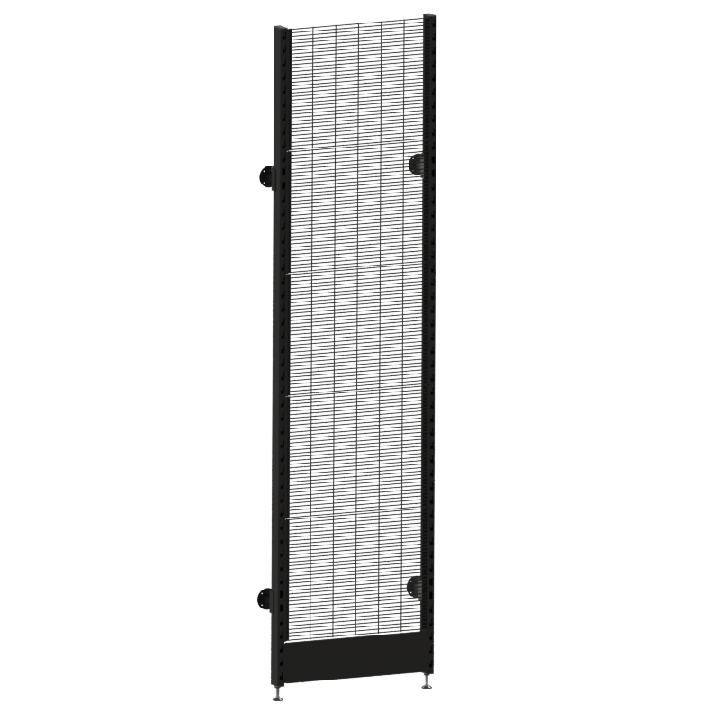 Modular Wall Bay – Single Post – Wire Mesh
