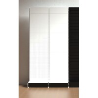 Pharmacy Wall Bay  Solid Back Panel (Flat Back)  Skirt Drawer  Matte Black