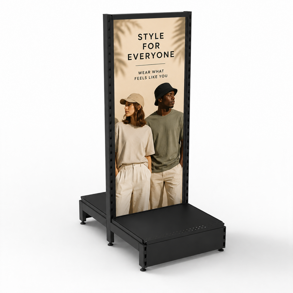  Gondola - Double-Sided - Graphic Panel - H1515 - Matte Black