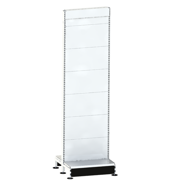 Pharmacy Gondola - Non-Perforated Panel - H2115 - Pearl White