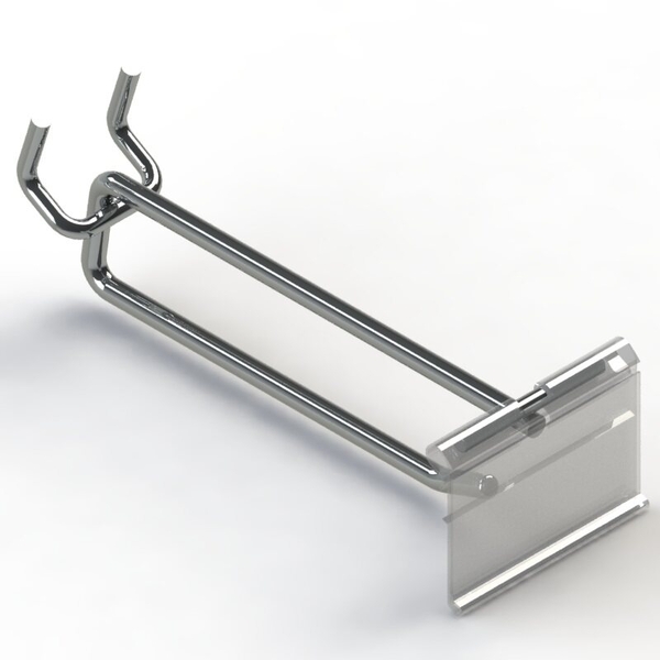 Supermarket Hook - With Flip Scan - Chrome