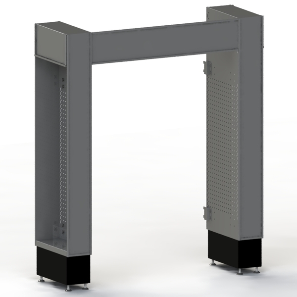 Supermarket Dense End - Triple End Set - H1470 - excludes D450 Shelves - Charcoal