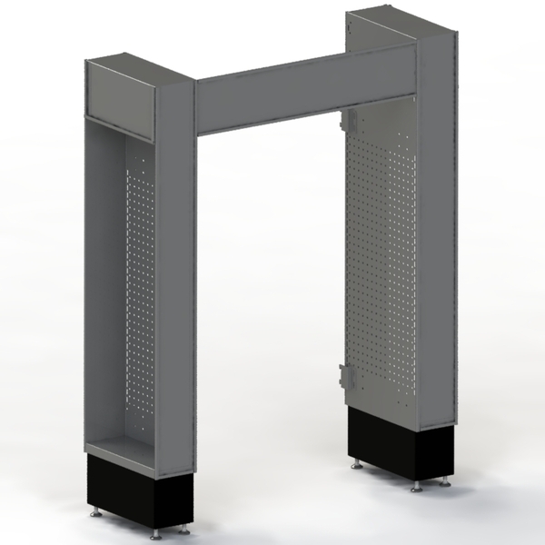 Supermarket Dense End - Triple End Set - excludes D400 Shelves - Charcoal