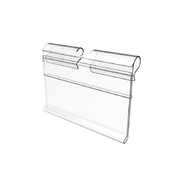 Supermarket Flip Scan Label Holder - Clear