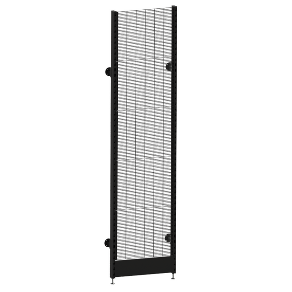 Modular Wall Bay – Single Post – Wire Mesh