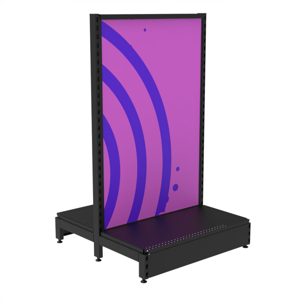  Gondola - Double-Sided - Graphic Panel - H1815 - Matte Black