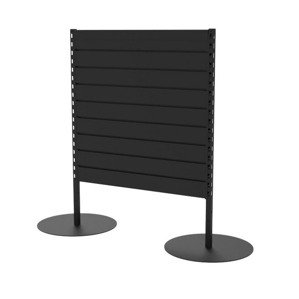 Queue Gondola  Slatwall Panel  Matte Black