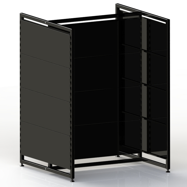 Retail Gondola  Baseless  Flat Back Panel  H1360