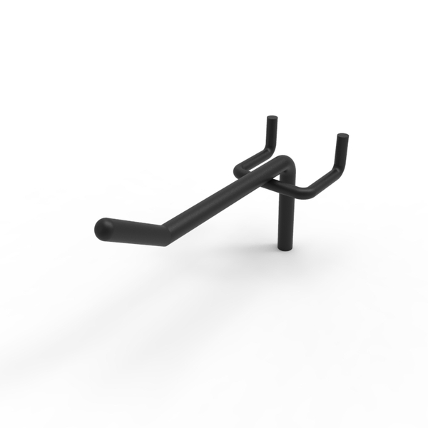 Hooks - Single Prong - Wire Mesh Panel - Matte Black