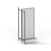Outrigger Gondola - Double Sided - Add Bay - Wire Mesh - Mesh Shelf - W900 x D400 - Charcoal