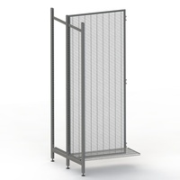 Outrigger Gondola - Double Sided - Add Bay - Wire Mesh - Mesh Shelf - W900 x D450 - Charcoal