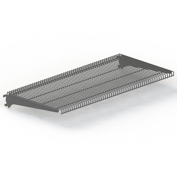 Supermarket Shelf Kit - Gondola End - Wire Mesh Shelf - Brackets - W850 x D400 - Charcoal