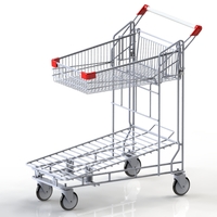 Supermarket/Cargo Trolley - Chrome