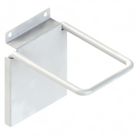 Hook - Capture Hanger - for Slat Wall - 110 MM - Pearl White