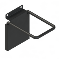 Hook - Capture Hanger - for Slat Wall - 110 MM - Matte Black