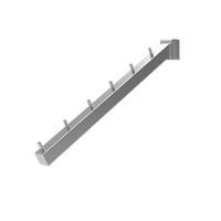 Hanging Arm - Straight Clothes (Front Hang) - D400 - for Hang Rail - Chrome