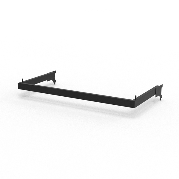 Apparel Hanging Rail - W600 x D300 - Matte Black
