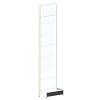 Pharmacy Wall Bay  Add Bay  Perforated (Pegboard) Back Panel  W600 x H2400 x D270  Pearl White