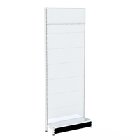 Pharmacy Wall Bay  Add Bay  Perforated (Pegboard) Back Panel  W900 x H2400 x D270  Pearl White