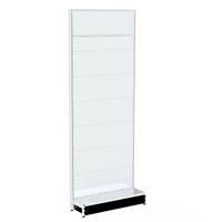 Pharmacy Wall Bay  Add Bay  Perforated (Pegboard) Back Panel   Skirt Drawer   W900 x H2400 x D270  Pearl White
