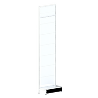Pharmacy Wall Bay  Start Bay  Solid Back Panel (Flat Back)  W600 x H2400 x D270  Pearl White