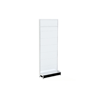 Pharmacy Wall Bay  Add Bay  SSolid Back Panel (Flat Back)  Skirt Drawer  W900 x H2400 x D270  Pearl White