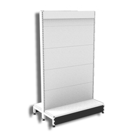 Pharmacy Gondola  Add Bay  Solid Back Panel (Flat Back)  W900 x H1515 x D270  Pearl White
