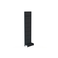 Pharmacy Wall Bay  Add Bay  Perforated (Pegboard) Back Panel   Skirt Drawer  W600 x H2400 x D270  Matte Black