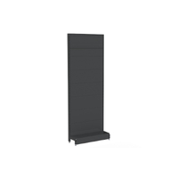 Pharmacy Wall Bay  Start Bay  Solid Back Panel (Flat Back)  W900 x H2400 x D270  Matte Black