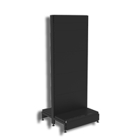 Pharmacy Gondola  Start Bay  Solid Back Panel (Flat Back)  W600 x H1515 x D270  Matte Black