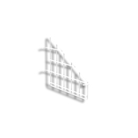 Wire Basket Divider - 15x100mm Mesh - Pearl White