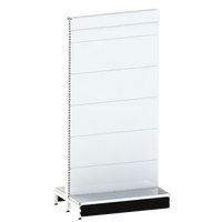 Pharmacy Gondola  Add Bay  Solid Back Panel (Flat Back)  W900 x H1815 x D270  Pearl White