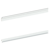 Signage Bracket Kit - W600 - Top & Bottom Bracket - Pearl White - 25mm