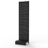  Wall Bay  Add Bay  Perforated (Pegboard) Back Panel  W600 x H2400 x D450  Matte Black