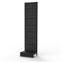  Wall Bay  Add Bay  Perforated (Pegboard) Back Panel  W900 x H2400 x D450  Matte Black