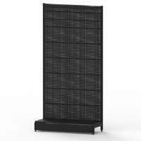  Wall Bay  Add Bay  Perforated (Pegboard) Back Panel  W1200 x H2400 x D450  Matte Black