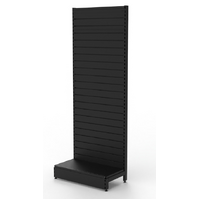  Wall Bay  Add Bay  Slatwall Panel  W600 x H2400 x D450  Matte Black