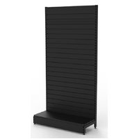  Wall Bay  Start Bay  Slatwall Panel  W1200 x H2400 x D450  Matte Black