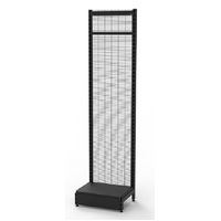  Wall Bay  Add Bay  Wire Mesh Panel  W600 x H2400 x D450  Matte Black