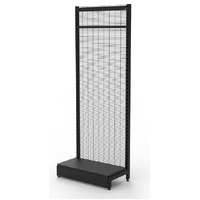  Wall Bay  Start Bay  Wire Mesh Panel  W900 x H2400 x D450  Matte Black