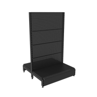  Gondola  Add Bay  Perforated (Pegboard) Back Panel  W900 x H1515 x D450  Matte Black