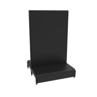  Gondola  Add Bay  Solid Back Panel (Flat Back)  W900 x H1515 x D450  Matte Black