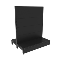  Gondola  Start Bay  Solid Back Panel (Flat Back)  W1200 x H1515 x D450  Matte Black