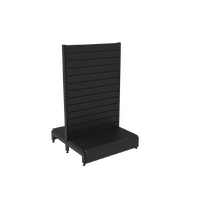  Gondola  Add Bay  Slatwall Panel  W900 x H1515 x D450  Matte Black