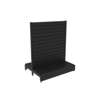  Gondola  Start Bay  Slatwall Panel  W1200 x H1515 x D450  Matte Black
