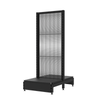  Gondola  Add Bay  Wire Mesh Panel  W600 x H1515 x D450  Matte Black