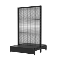 Gondola  Start Bay  Wire Mesh Panel  W900 x H1515 x D450  Matte Black