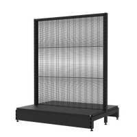  Gondola  Add Bay  Wire Mesh Panel  W1200 x H1515 x D450  Matte Black